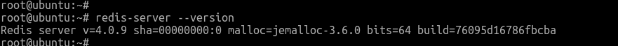 Check redis version on Ubuntu 18.04