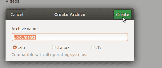 unix zip folder