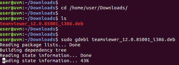 ubuntu gdebi install teamviewer