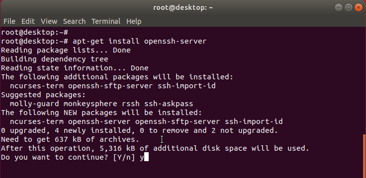 open terminal ubuntu as root