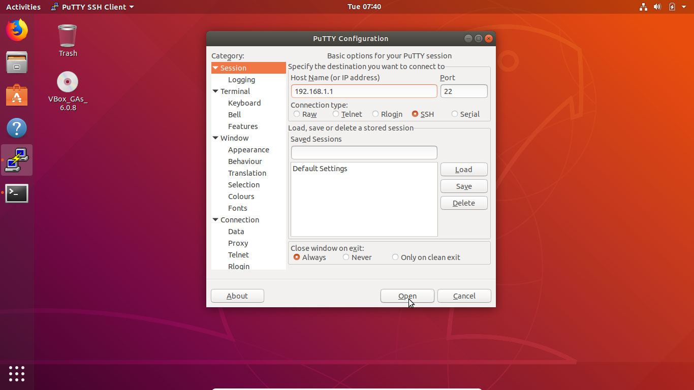 Install PuTTY in Ubuntu Linux