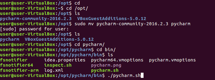 install pycharm