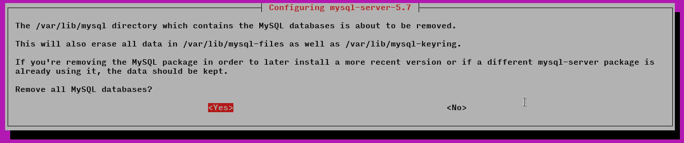 uninstall mysql ubuntu 