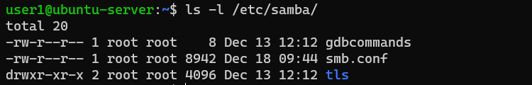 Samba Configuration File