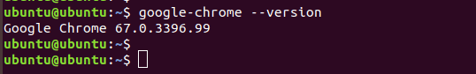 ellenőrizze a Chrome verzióját az Ubuntuban