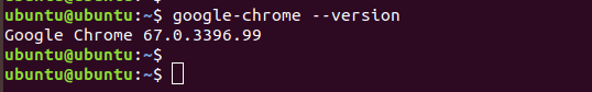 Zkontrolujte verzi Chrome v Ubuntu