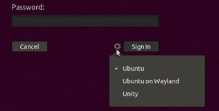 Ubuntu 18 desktop selection