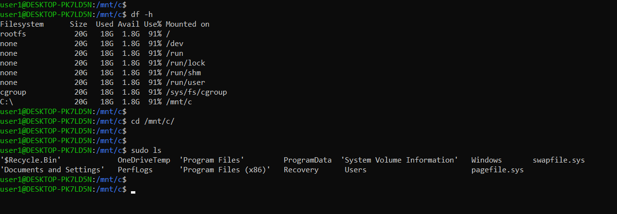 box drive access from windows subsystem for linux