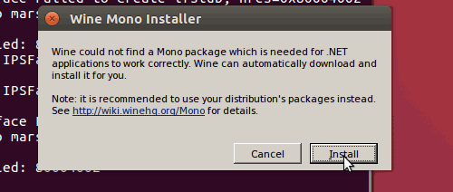 wine mono installer apple