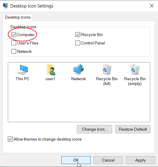 how to add my computer to desktop windows 10