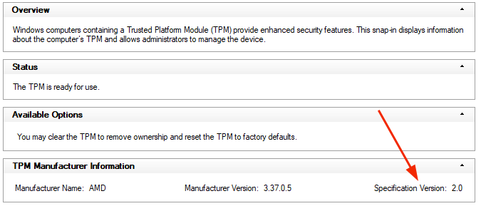 tpm 2.0 check