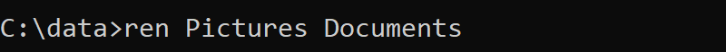 cmd rename folder