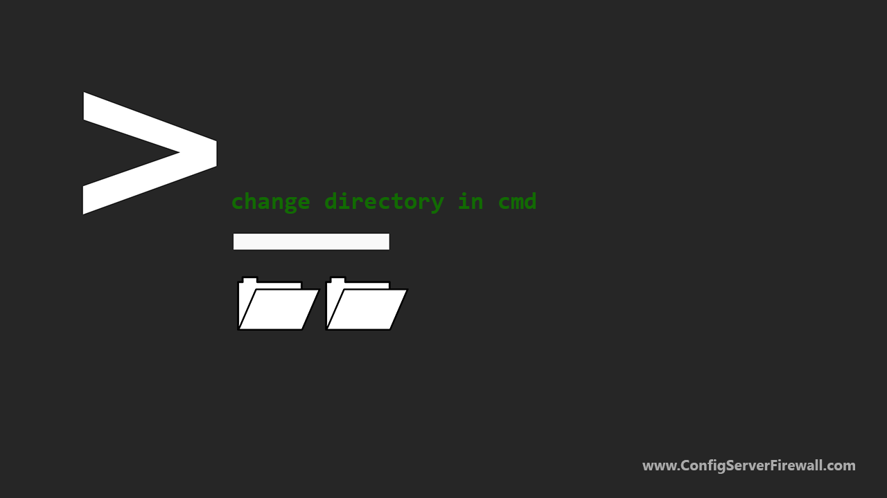 how to change directory in cmd
