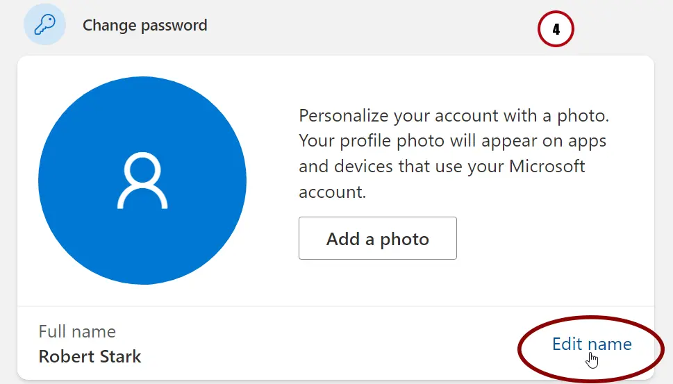 Change User Account Name of Microsoft Account