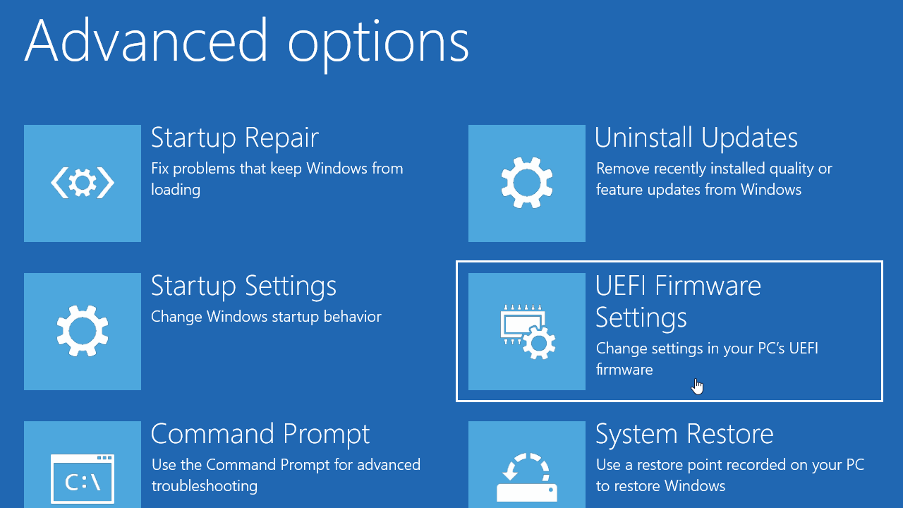 enter bios windows 10