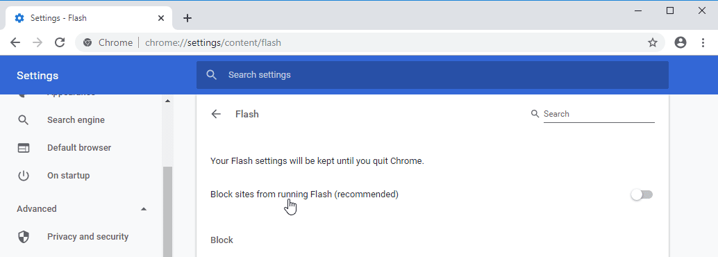 install flash player chrome