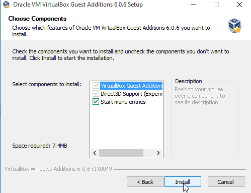 virtualbox guest additions windows 10