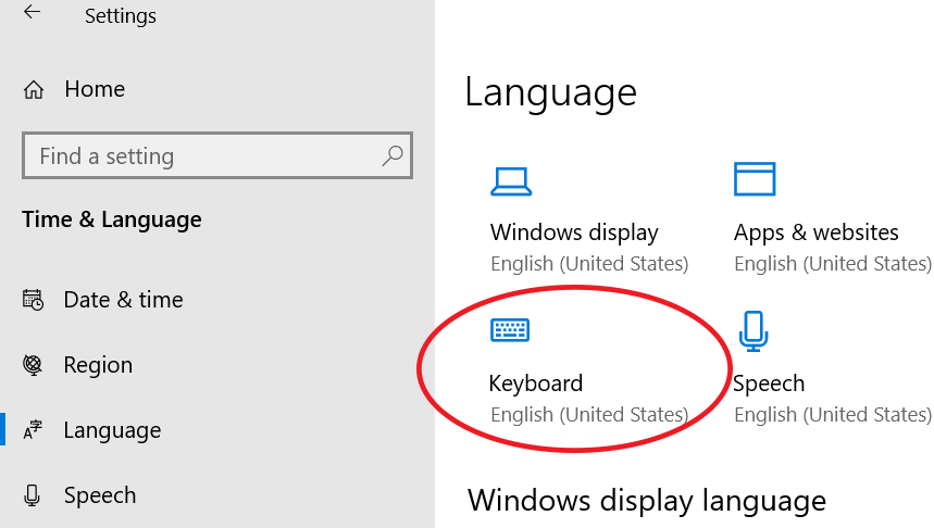 change-keyboard-language-windows-10