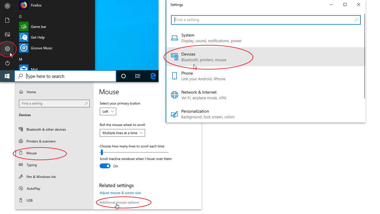 mouse setting keep resetting windows 10