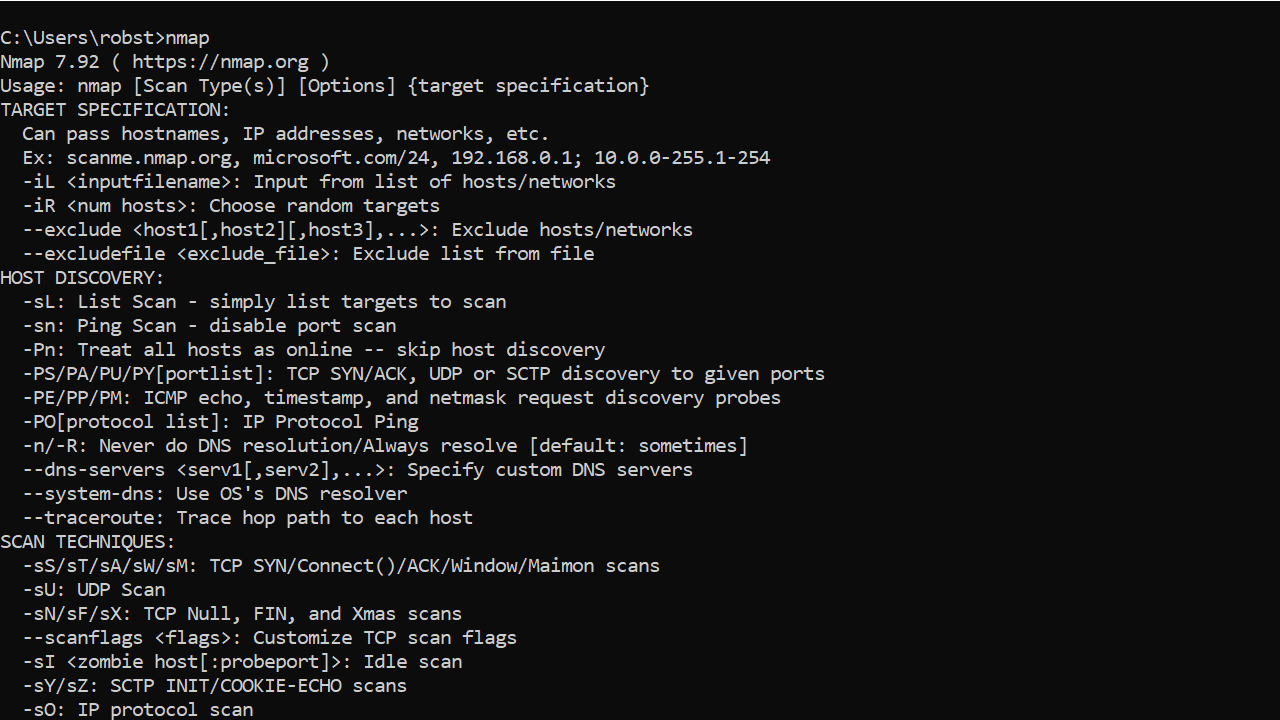 nmap for windows