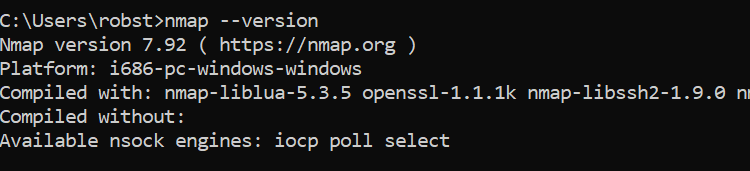 check nmap version