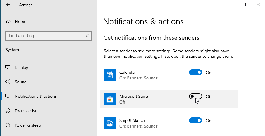 Turn Notifications On or Off for Individual Apps