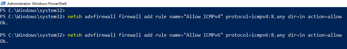 Using PowerShell to Allow Pings Through Windows Firewall