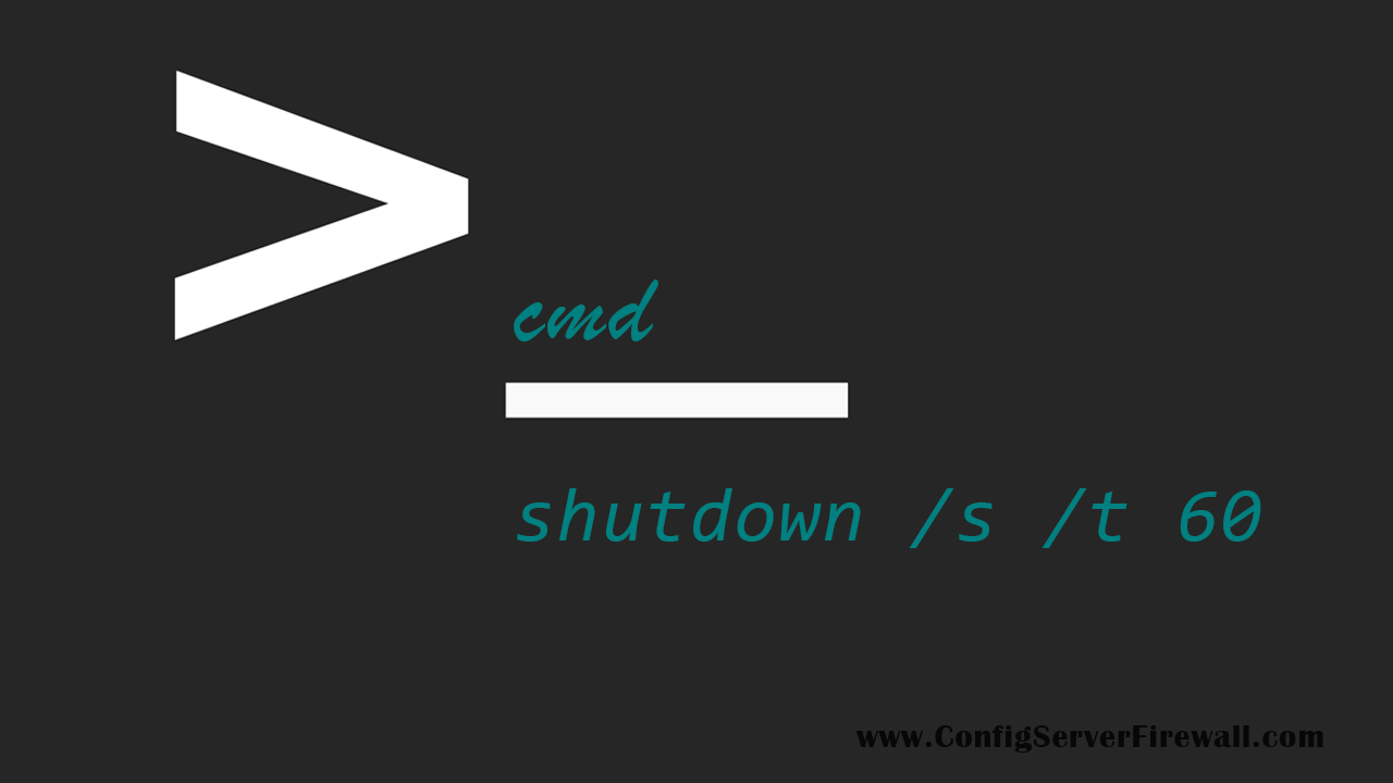 CMD Shutdown command Windows 10