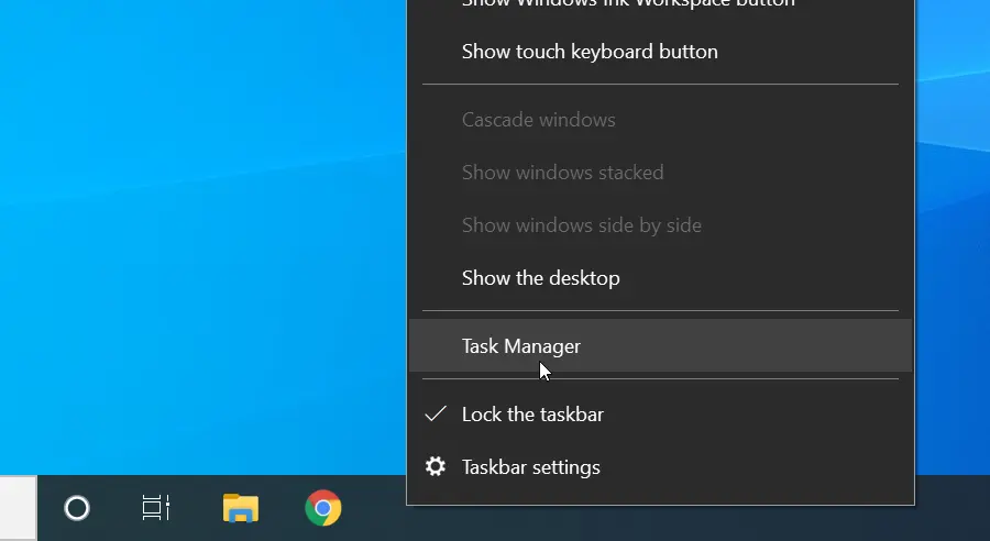 There is more than one way to open the task manager in Windows 10