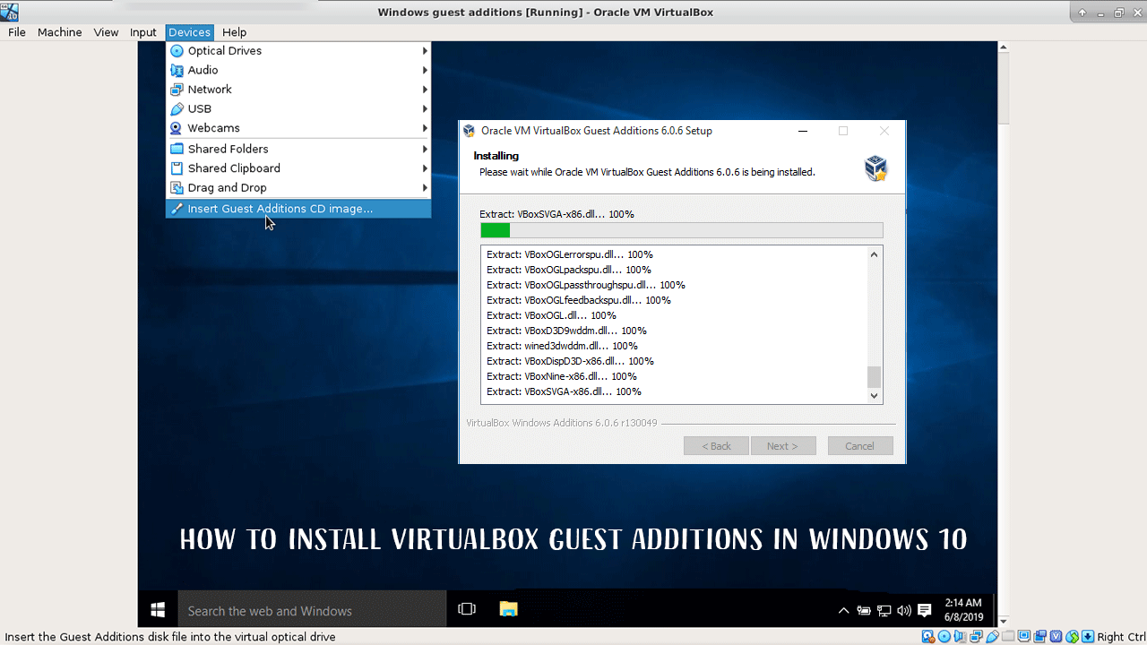 windows 10 virtualbox not starting