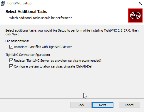 TightVNC should be set to run as a system service.