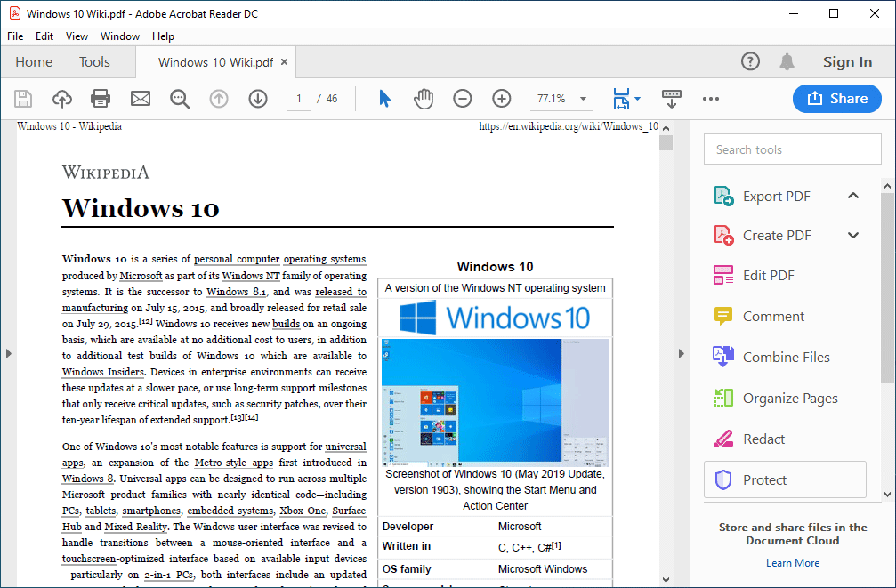 microsoft print to pdf windows 10