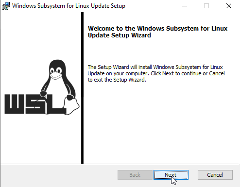 wsl 2 windows 10 kernel update