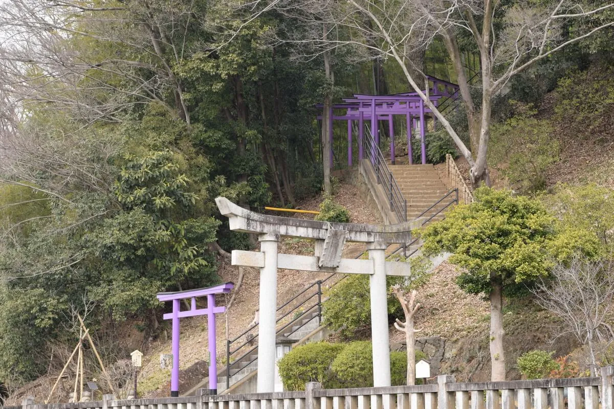 織姫神社の階段