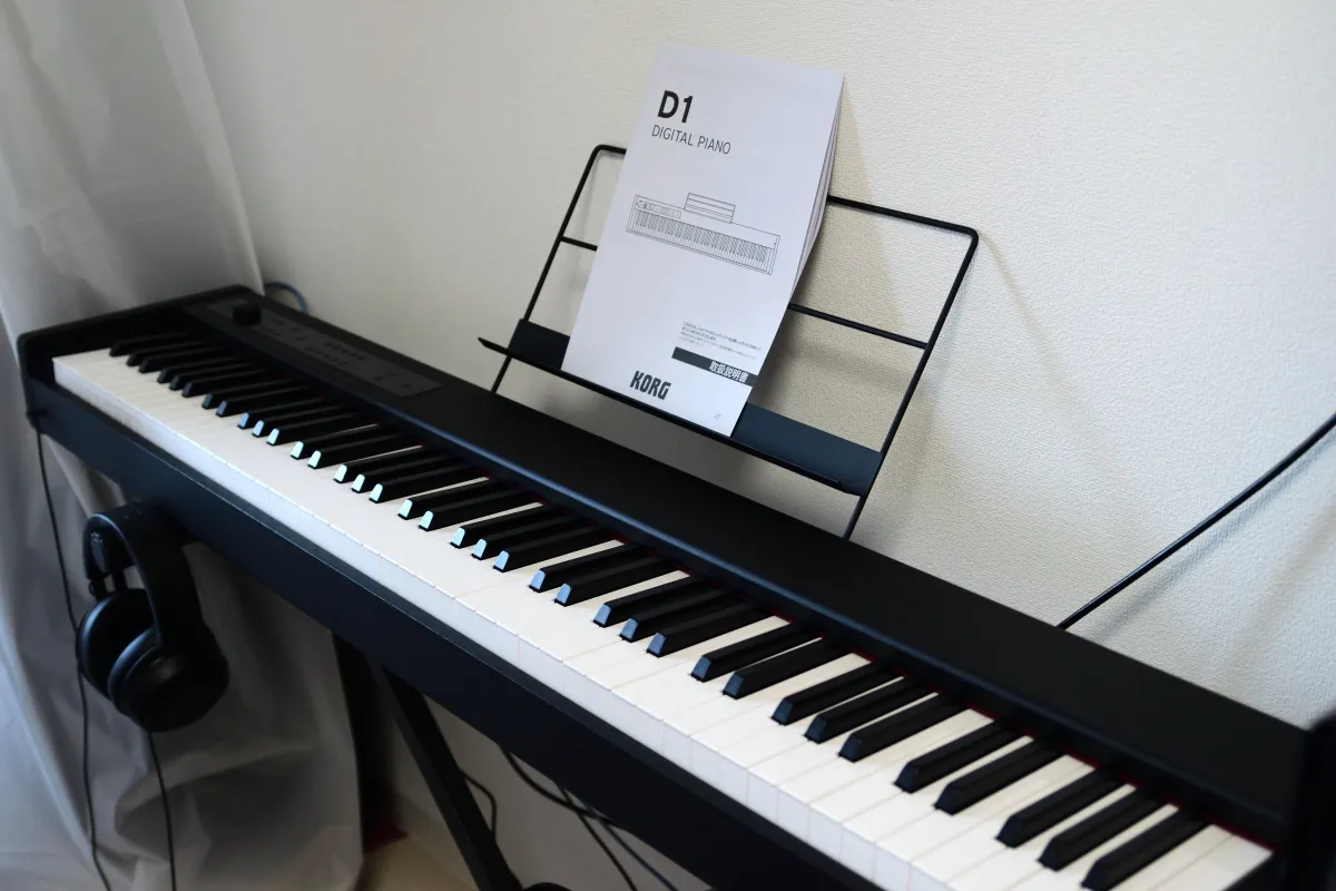 KORG D1 設置した様子