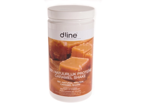 Caramel proteïne shake voorzien
