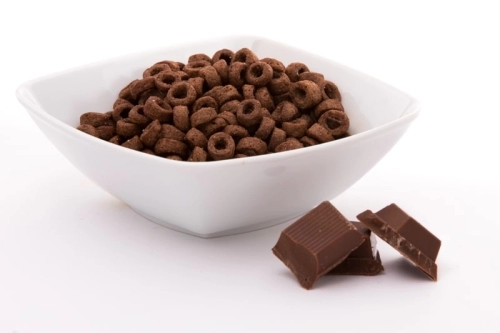 Chocolade cereals rings muesli proteïne