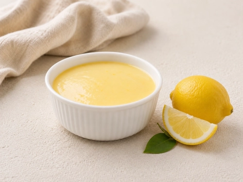 Citroen flan dessert proteïne