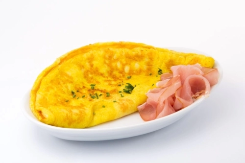 Omelet bacon prote?ne