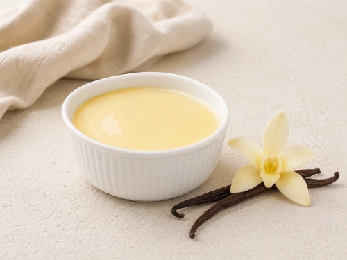 Vanille flan dessert proteïne