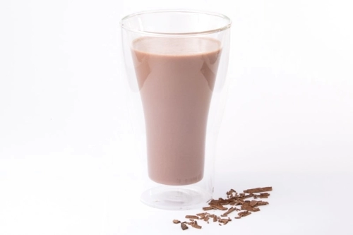 Warme chocolademelk proteïne