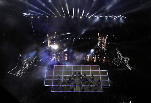 Lady Gaga performs during the halftime show of the NFL Super Bowl 51 football game between the Atlanta Falcons and the New England Patriots Sunday, Feb. 5, 2017, in Houston. (AP Photo/Morry Gash)