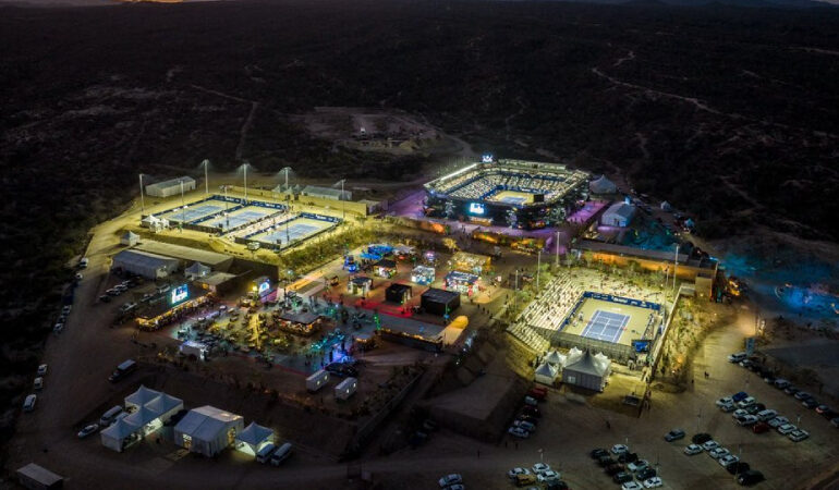 Abierto Los Cabos en conjunto con Mextenis donarán cancha en San Lucas. FOTO: Cortesía @AbiertoLosCabos