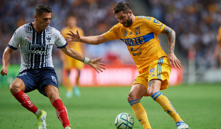 André-Pierre Gignac se quedó con las ganas de aumentar su cuota goleadora en el Clásico Regio / Foto: Mexsport