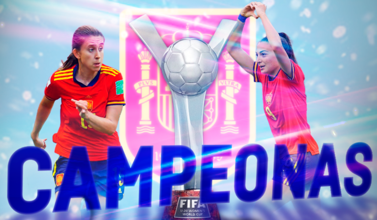 España venció a Japón y son las nuevas campeonas del mundo / Arte: Abril Hernández
