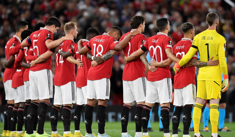 Manchester United Reina Isabel II| Foto: AFP