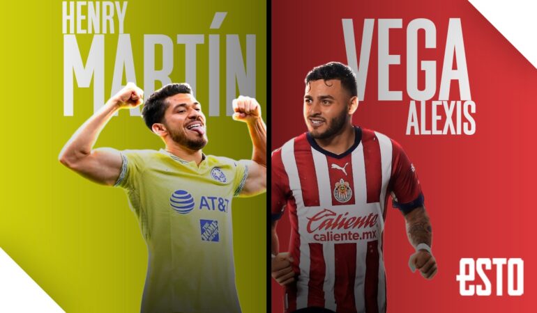Henry Martín vs Alexis Vega, dos figuras del Clásico. FOTO: Especial
