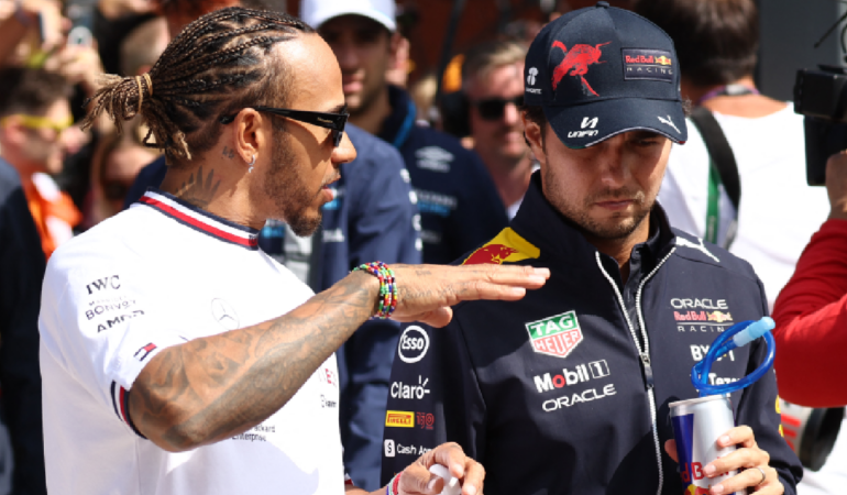 Lewis Hamilton - Checo Perez | AFP