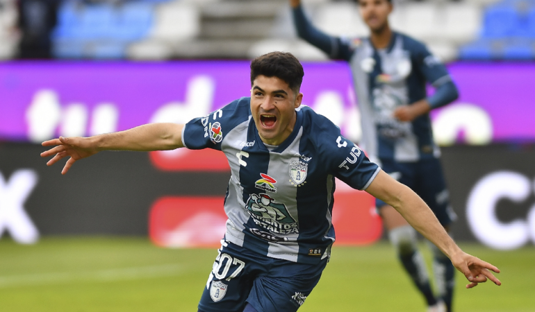 Nico Ibáñez abrió la cuenta y festejó de forma efusiva / Foto: Mexsport