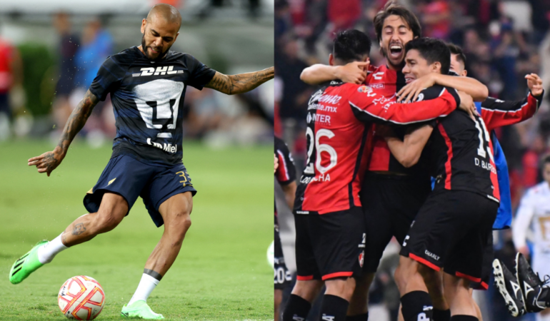 Alves genera expectativa en Jalisco, pero no lo es todo. Foto: AFP y @AtlasFC
